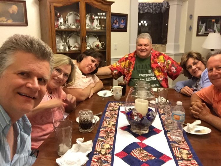 Dinner with Melissa, Tim, John, & Louise.