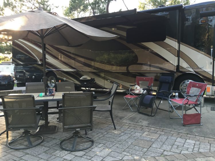 Muffy felt right at home in our campsite.