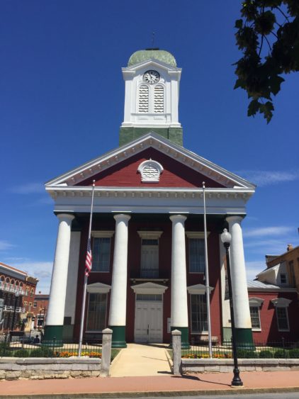 The Courthouse where John Brown was tried and found guilty.