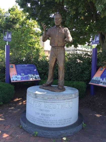 Walter Reuther, a UAW President who met regularly with President Lyndon Johnson.