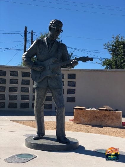 Buddy Holly Statue - Jeff and Cathy Evans